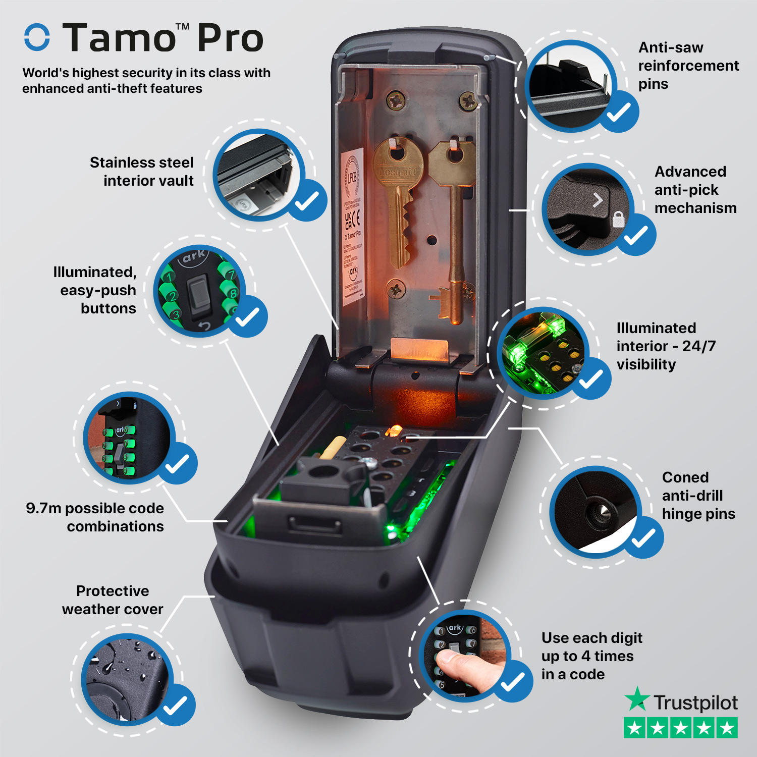 Key Safe ark Tamo Pro - Image 2