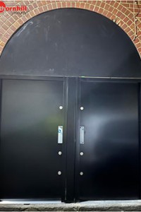 Steel security door